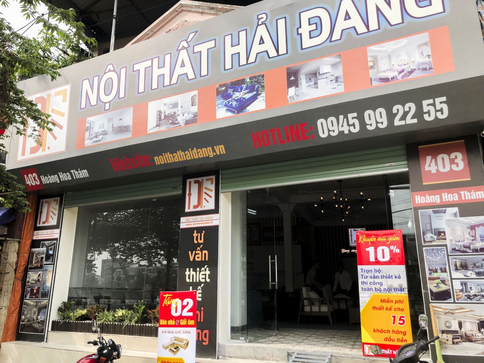 Showroom Nội thất Hải Đăng tại 403 Hoàng Hoa Thám, Ba Đình, Hà Nội